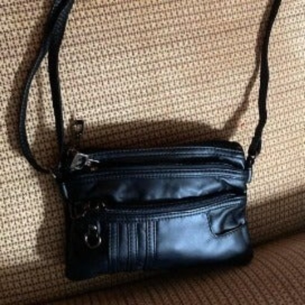 Treble Pockets Small Crossbody Purse Cell Phone Purse Wallet Shoulder Bag
